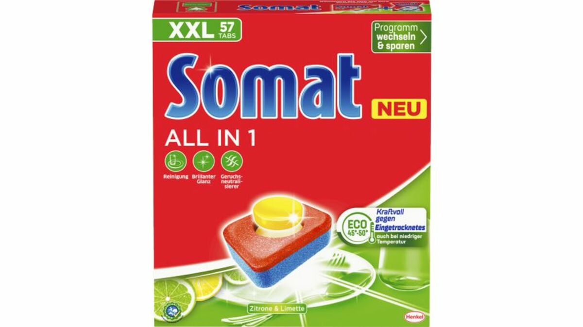 Bild 1 von Somat Geschirrspültabs All in 1 Zitrone & Limette