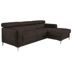 Livetastic ECKSOFA Dunkelbraun