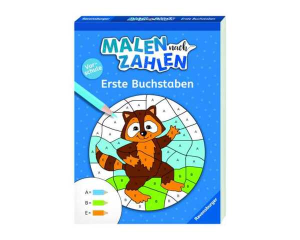 Bild 1 von Ravensburger Malblock Malen nach Zahlen Vorschule Erste Buchstaben