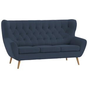 Stylife DREISITZER-SOFA Dunkelblau