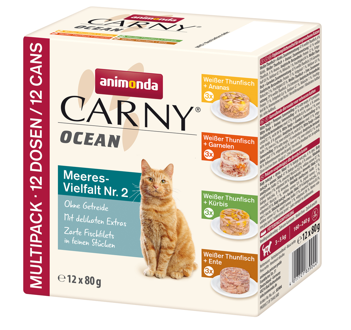 Bild 1 von Animonda Carny Adult Ocean Meeresvielfalt 12 x 80 g Mixpaket 2