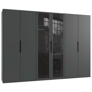MID.YOU DREHTÜRENSCHRANK Graphit, Grau
