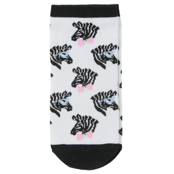 Bild 1 von 1 Paar Damen Sneaker-Socken mit Zebra-Motiven