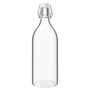 KORKEN  Flasche mit Verschluss, Klarglas