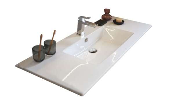 Bild 2 von Musterring - Badkombination Jarin in Colorglas titan/ Wildeiche massiv gebürstet