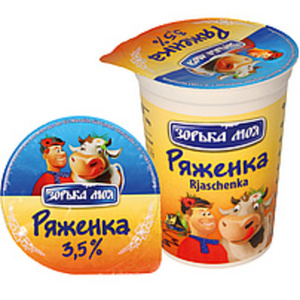 "Rjaschenka" - Joghurterzeugnis mit Karamellzuckersirup gefä...