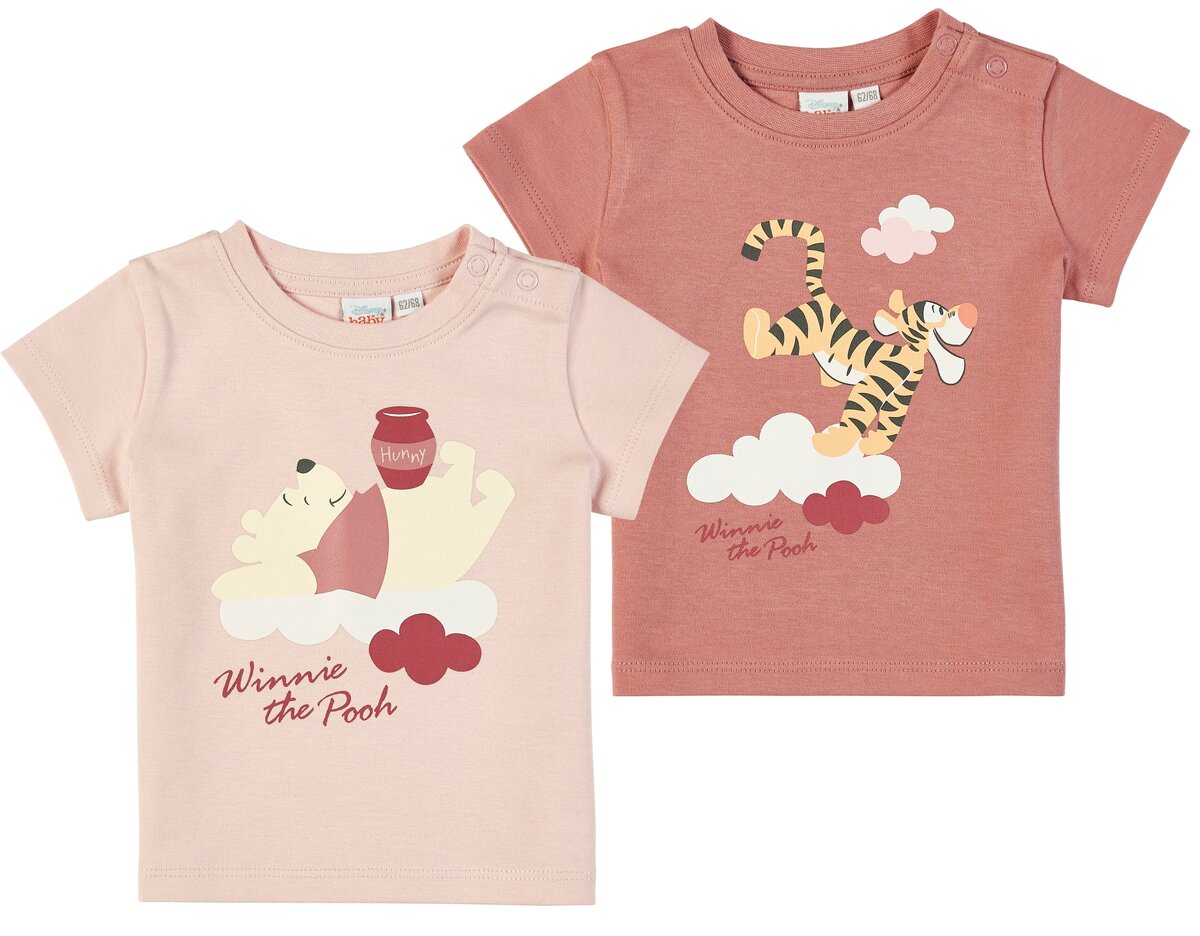 Bild 1 von Baby Winnie Pooh Shirt kurzarm, sortiert, 2er, Mädchen, Gr. 86/92 - versch. Ausführungen