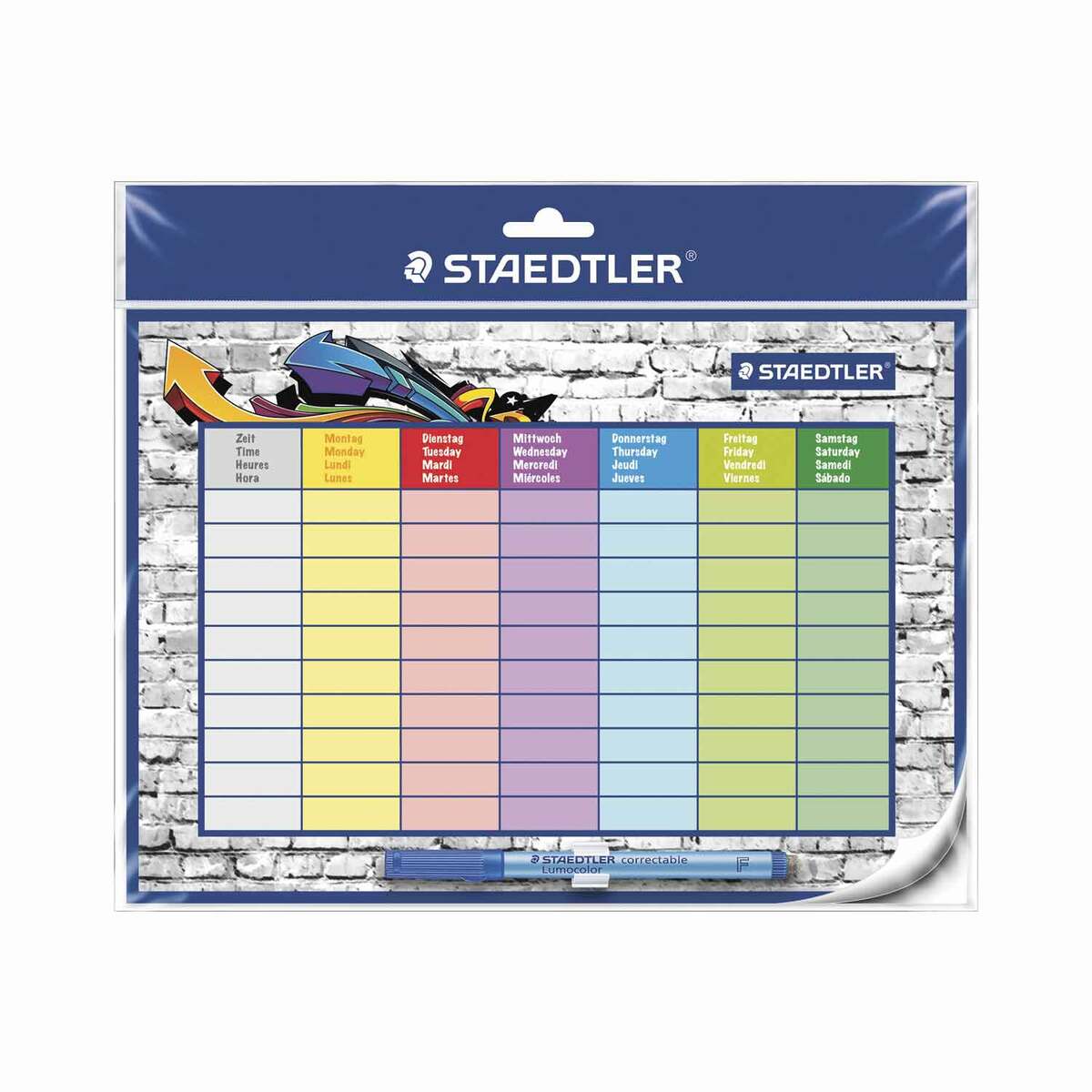 Staedtler Stundenplan wiederverwendbar und selbsthaftend von 