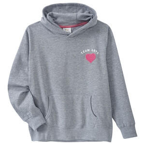 Kinder Hoodie mit Herz-Applikation