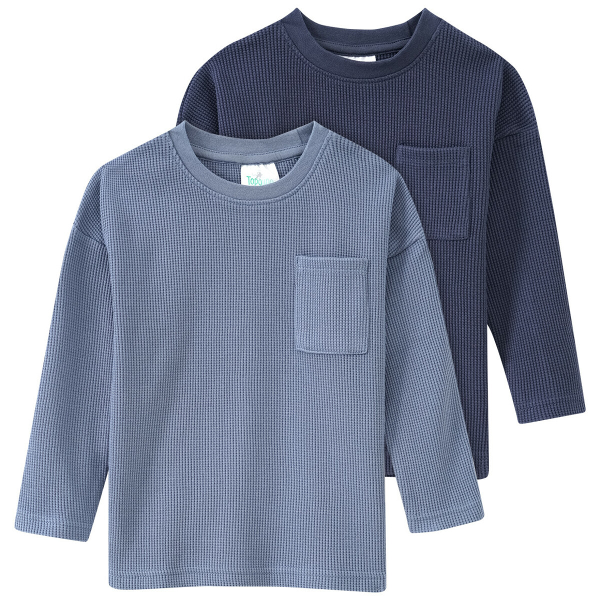 Bild 1 von 2 Jungen Langarmshirts aus Waffel-Piqué