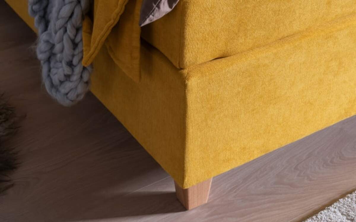 Bild 3 von Vito - Boxspringbett Pallas in senfgelb, Liegefläche ca. 180 x 200 cm