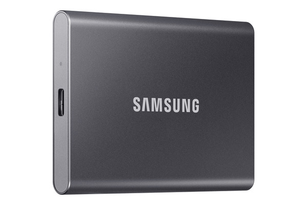 Bild 1 von SAMSUNG Portable SSD T7 Festplatte, 2 TB SSD, extern, Titan grey