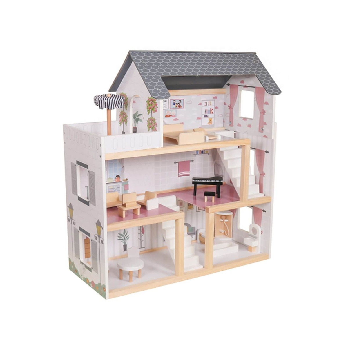 Bild 1 von Coemo Puppenhaus Lara Villa möbliert 3 Etagen