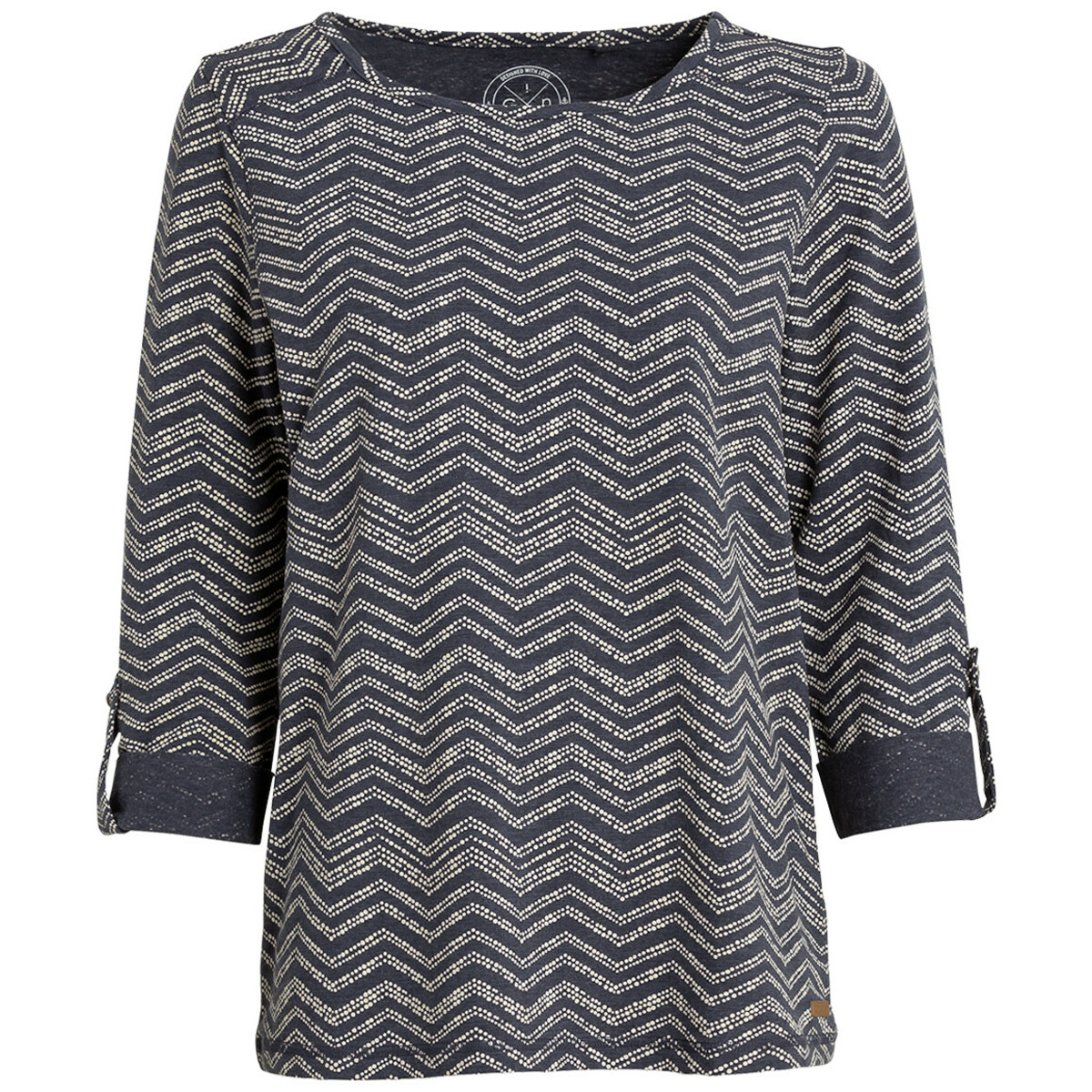 Bild 1 von Damen Shirt mit Turn-up-Ärmeln