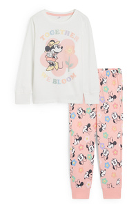 C&A Minnie Maus-Pyjama-2 teilig, Weiß, Größe: 110