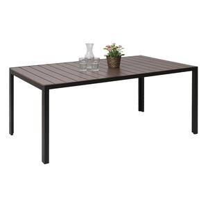 Gartentisch MCW-F90, Tisch Bistrotisch, WPC-Tischplatte 160x90cm ~ braun