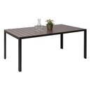 Bild 1 von Gartentisch MCW-F90, Tisch Bistrotisch, WPC-Tischplatte 160x90cm ~ braun