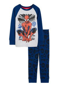 C&A Spider-Man-Pyjama-2 teilig, Grau, Größe: 110