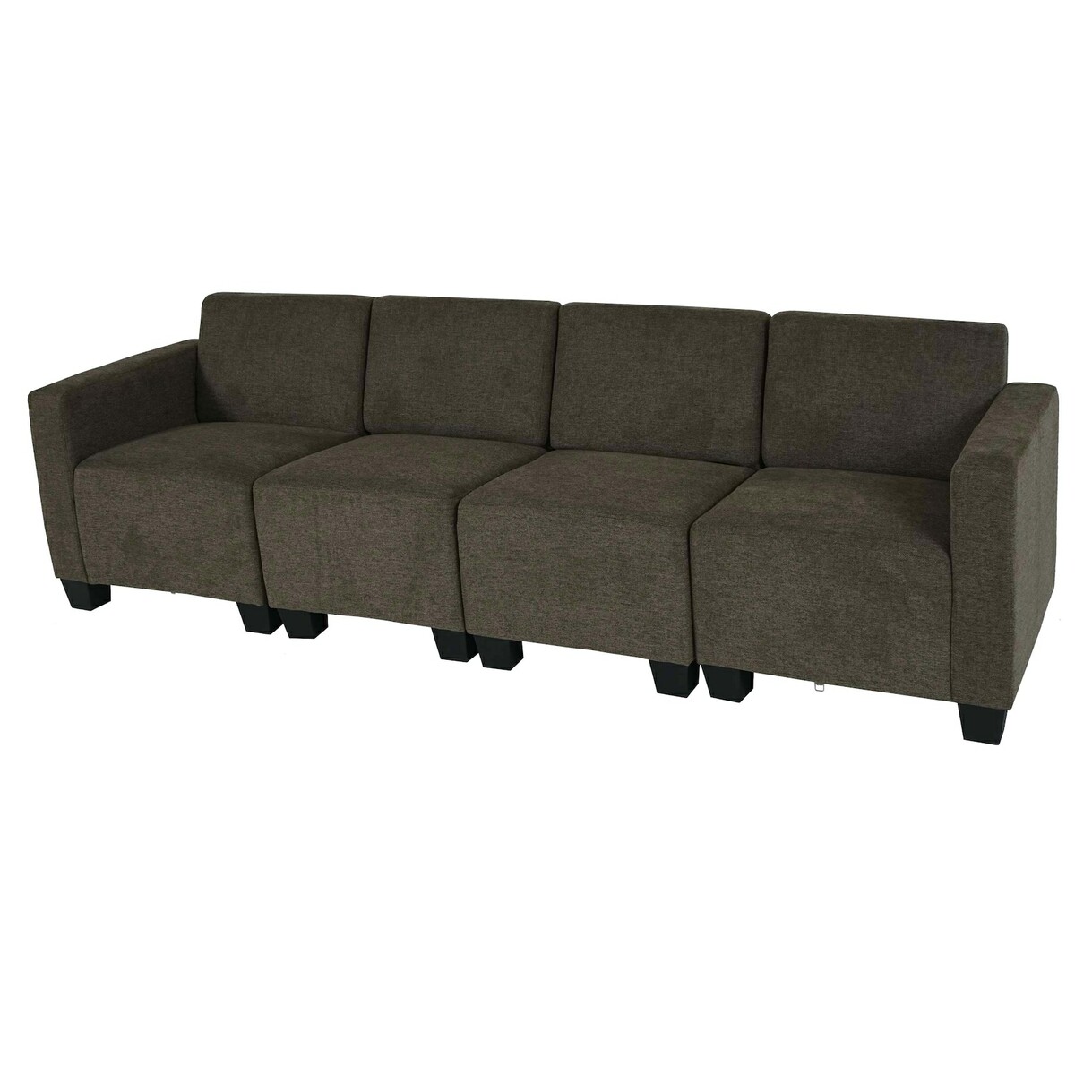 Bild 1 von Modular 4-Sitzer Sofa Couch Moncalieri, Stoff/Textil ~ braun
