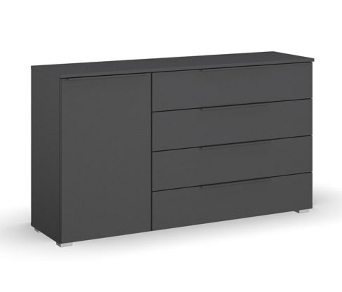 Bild 1 von Kommode »Monostar« mit Tür und Schubladen, grau metallic