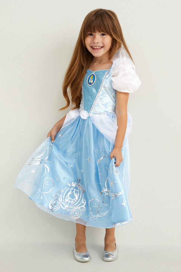 Bild 1 von C&A Disney Prinzessin-Kleid, Blau, Größe: 110