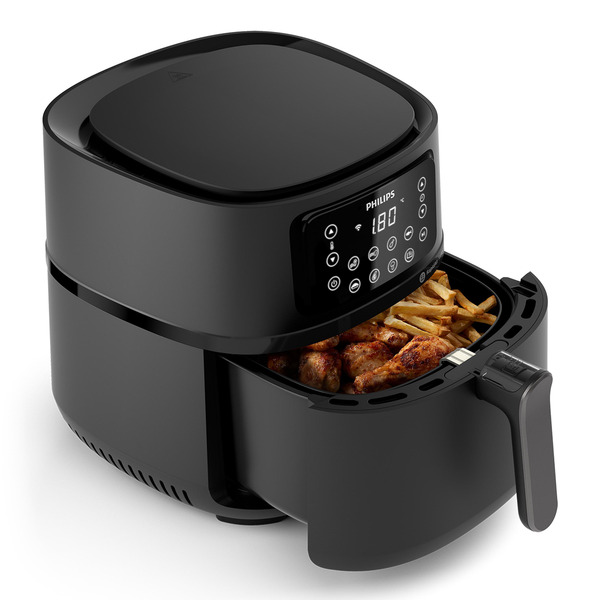 Bild 2 von PHILIPS HD9285/90 Connected Airfryer XXL Series 5000 7.2L Heißluftfritteuse 2000 Watt Schwarz/Dunkles Silber