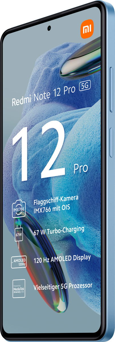 XIAOMI Redmi Note 12 Pro 5G 128 GB Sky Blue Dual SIM von Media Markt ...