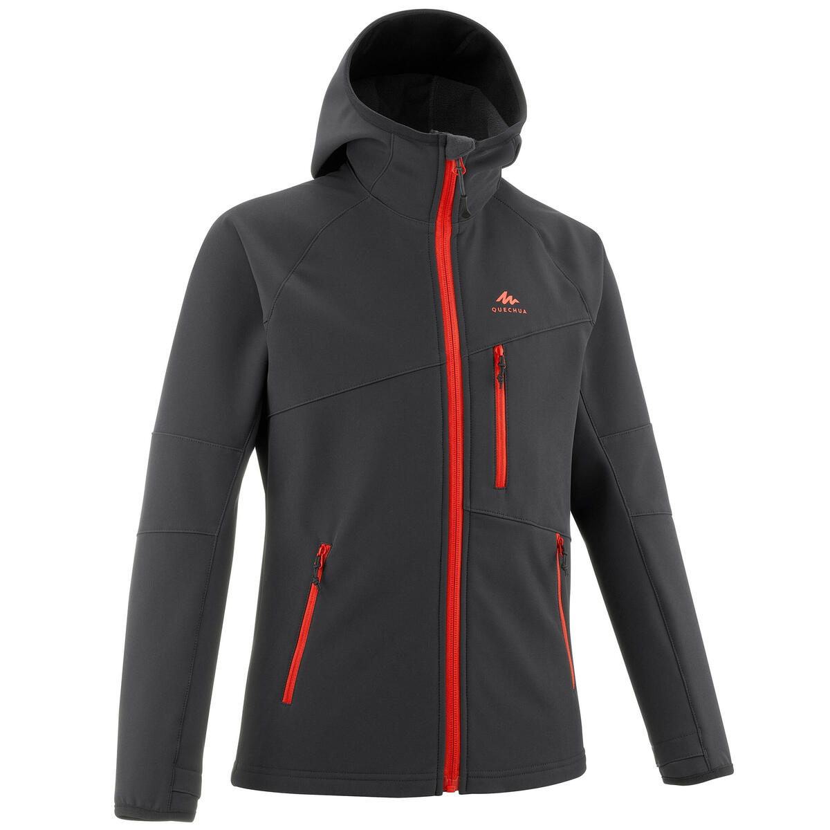 Bild 1 von Softshelljacke Winterwandern MH550 Kinder Jungen Gr.122–170 schwarz