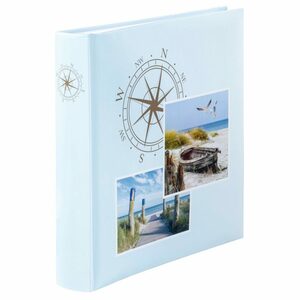 Hama Fotoalbum Jumbo Album "Compass" 30x30 cm, 100 weiße Seiten, Reisen, 400 Fotos