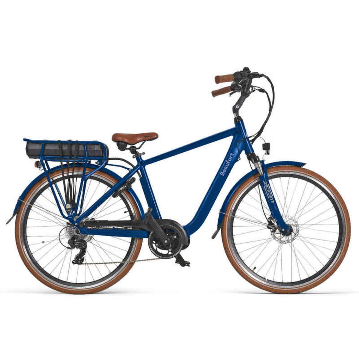 Bild 1 von Herren-Elektrofahrrad, Bea, 51 cm, Mittelmotor, 7 Sp, navy blue