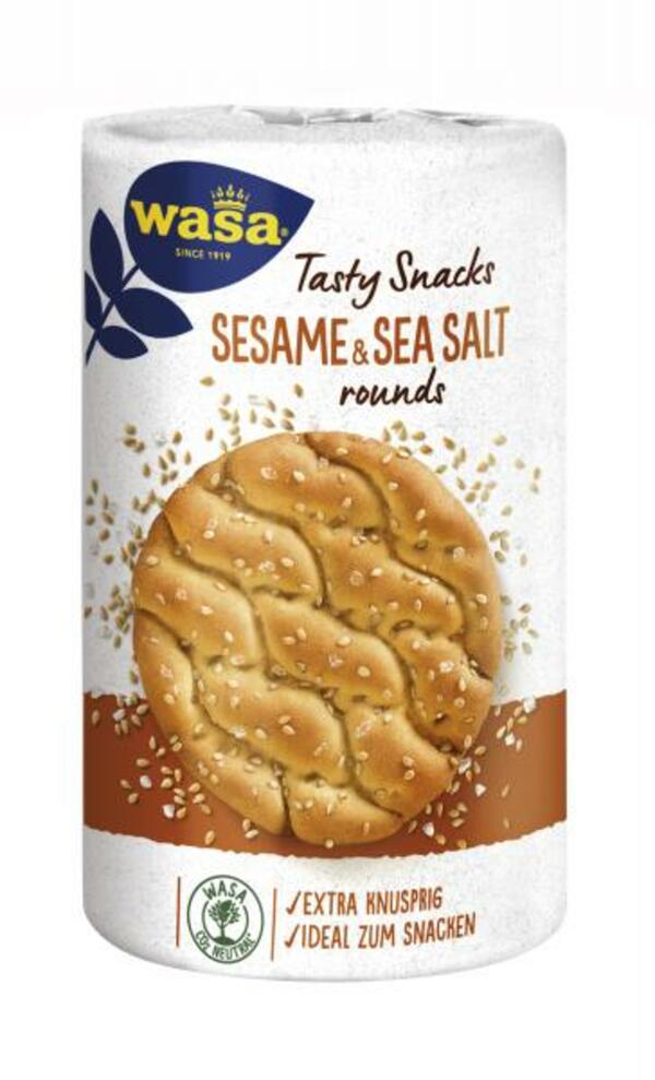 Bild 1 von Wasa Tasty Snacks Sesame & Sea Salt rounds