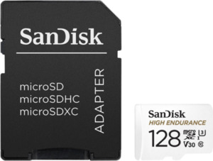 Sandisk Micro SDXC High Endurance 128 GB 100 MB/s + Adapter
