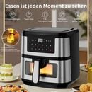 Bild 2 von EUARY Heißluftfritteuse 7.5L/9.2L XXL Airfryer Ohne Öl Heizluft Fritteuse LED Touchscreen, 1600,00 W, Airfryer Einstellbare Zeit/Temperaturregelung für Luftbraten, Braten