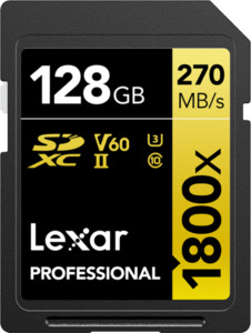 Lexar Professional 1800x GOLD 128 GB SDXC