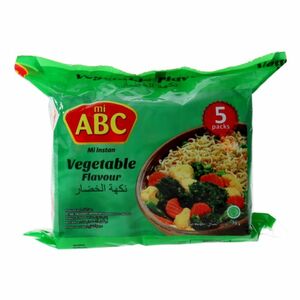 ABC Instantnudeln Vegetable, 5er Pack