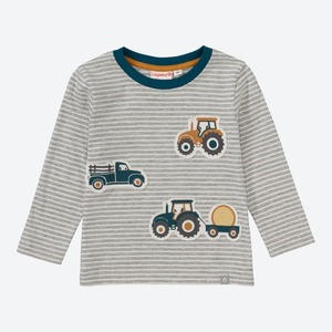 Baby-Jungen-Shirt mit Traktor-Applikationen