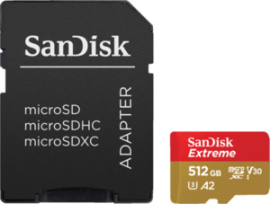 SanDisk MicroSDXC Extreme 512 GB 190 MB/s
