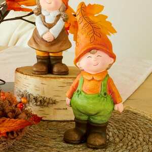 Deko-Herbstfigur aus Keramik, ca. 8x7x20cm
