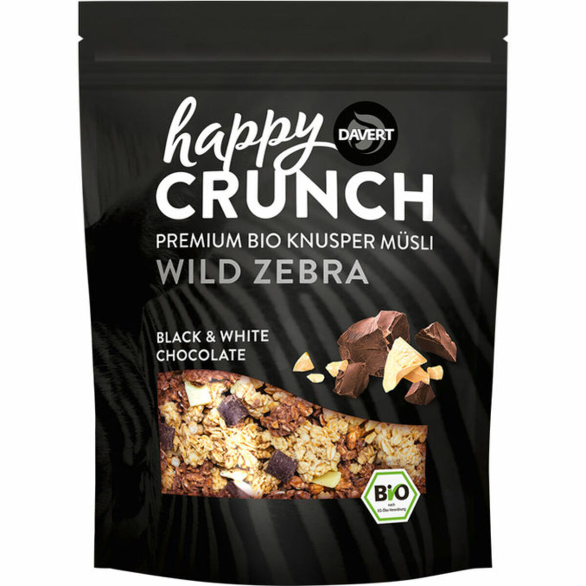 Bild 1 von Davert BIO Knusper Müsli Happy Crunch Black & White Chocolate