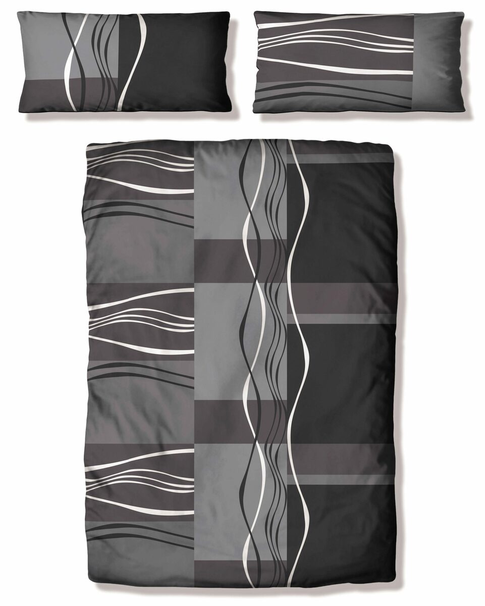 Bild 2 von Bettwäsche Kelian in Gr. 135x200 oder 155x220 cm, my home, Polycotton, 2 teilig, in verschiedenen Qualitäten, gemusterte Bettwäsche aus Baumwolle