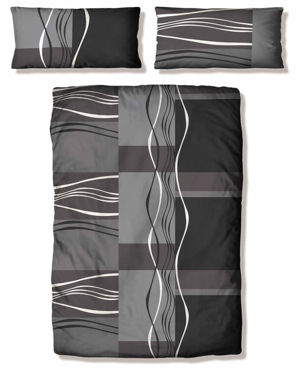 Bild 2 von Bettwäsche Kelian in Gr. 135x200 oder 155x220 cm, my home, Polycotton, 2 teilig, in verschiedenen Qualitäten, gemusterte Bettwäsche aus Baumwolle
