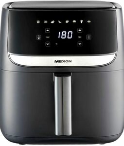 Medion® Heißluftfritteuse MD 10532, 1700 W, 8 Automatikprogramme, digitale Bedieneinheit