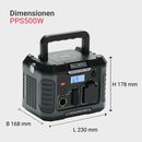 Bild 4 von Balderia Stromerzeuger Powerstation Power Cube 500, (PPS500, 1-tlg), AC Ausgänge Solargenerator Tragbar Outdoor Camping Reisen