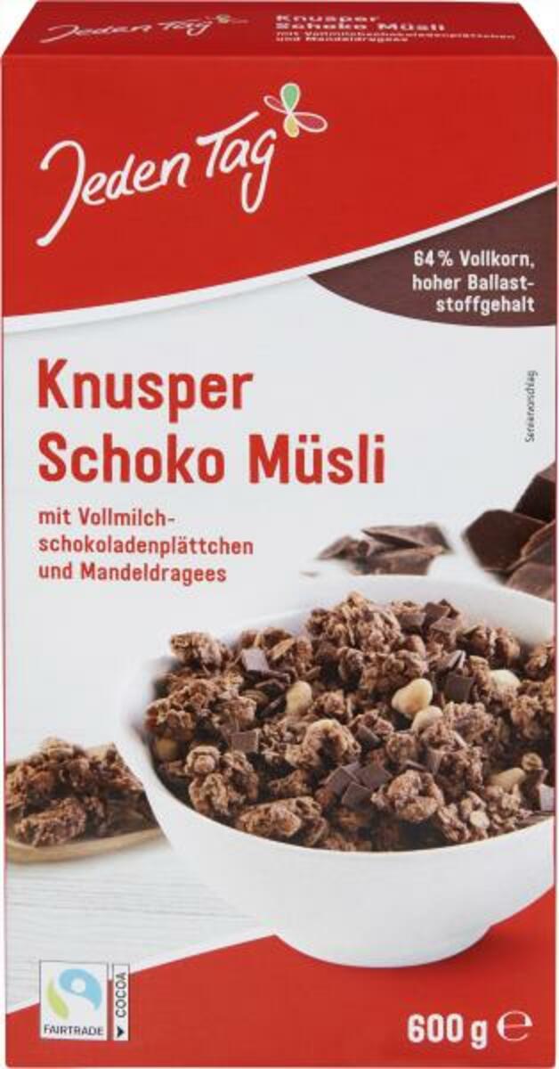 Jeden Tag Knusper-Schoko-Müsli knusprig schokoladig von myTime.de für 2 ...