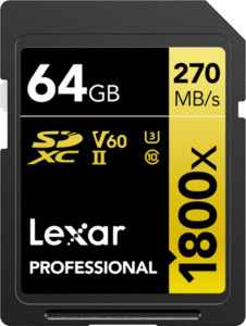 Lexar Professional 1800x GOLD 64 GB SDXC