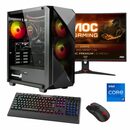 Bild 1 von Hyrican Striker SET02377 Gaming-PC-Komplettsystem (27", Intel® Core i7 13700F, RTX 3060Ti, 16 GB RAM, 1000 GB SSD, inklusive 27" Curved Monitor AOC C27G2ZE/BK)