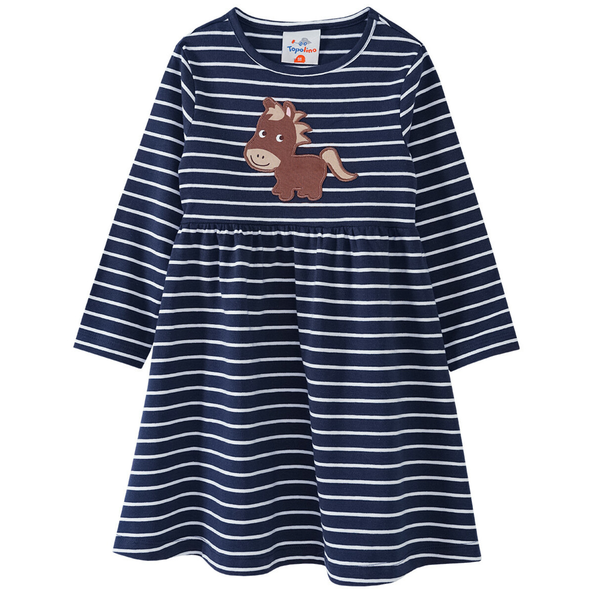 Bild 1 von Mädchen Kleid mit Pferdchen-Applikation