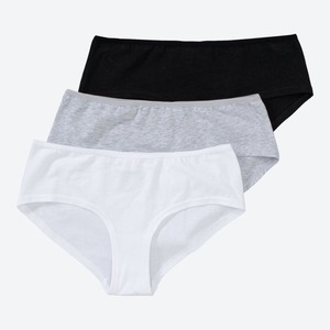 Damen-Panty mit hohem Baumwoll-Anteil, 3er-Pack