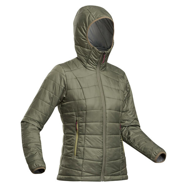Bild 1 von Wattierte Jacke Damen bis -5 °C Trekking - MT100 khaki