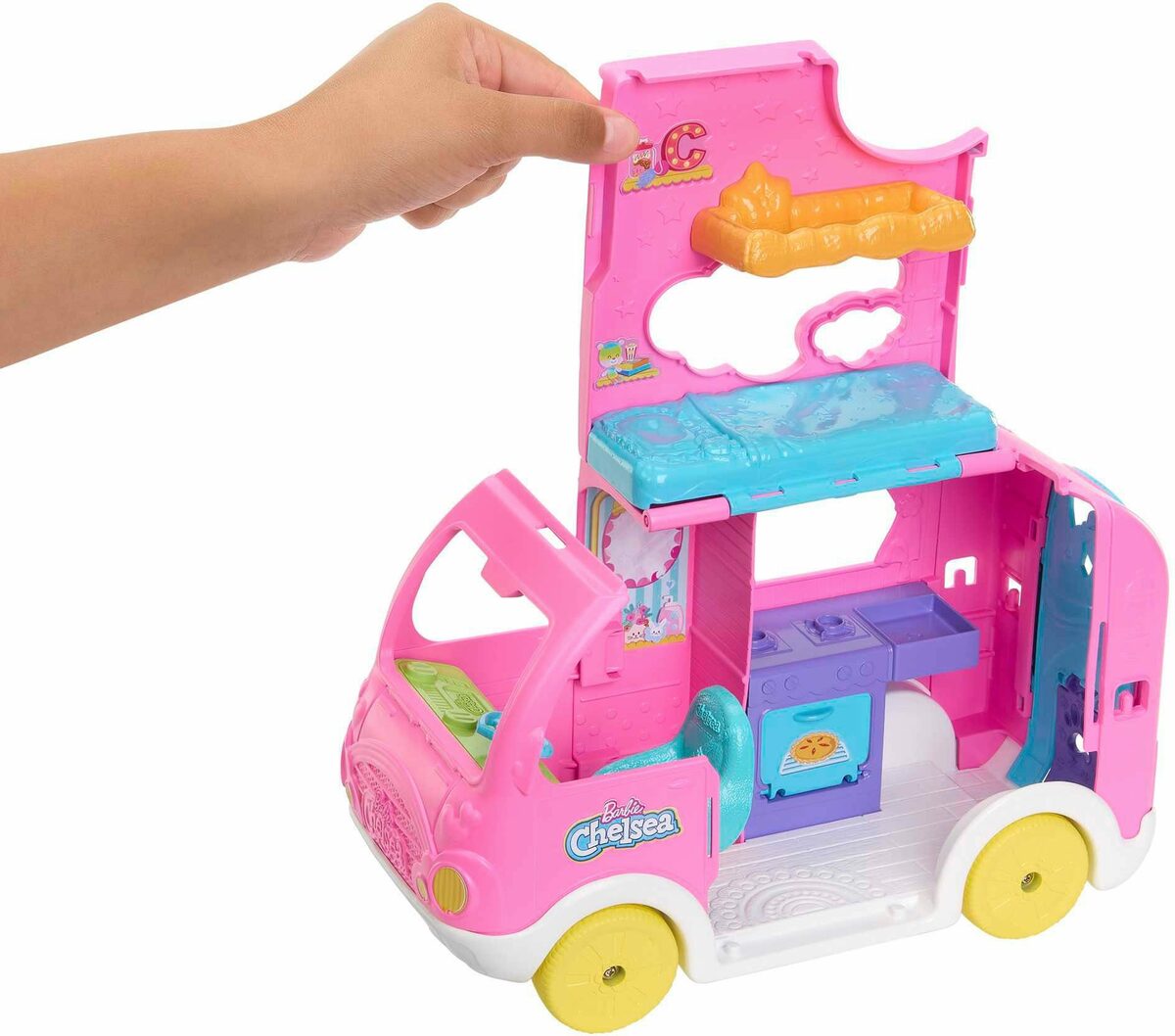 Bild 2 von Barbie Puppen Fahrzeug Chelsea 2-in-1 Camper Spielset mit Puppe